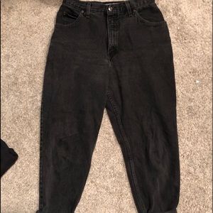Black High waisted mom jeans